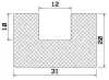 25248/EPDM65 U-Profil