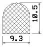 25741/EPDM65 D-Profil