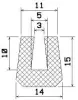 25667/EPDM65 U-Profil