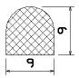 25316/EPDM65 D-Profil