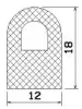 25065/EPDM65 D-Profil