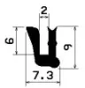 2122/EPDM65 U-Profil
