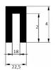 22,5/18 x 4/2 mm EPDM 70