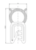 0093-1/mikroporöses EPDM/EPDM mit Metallverstärkung