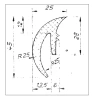 Profil 1514, 45 × 25 mm, PVC 65, schwarz