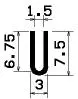 0121/EPDM65 U-Profil
