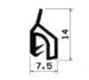 0575/EPDM65 Zargenprofil