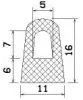 25556/EPDM65 D-Profil