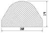 25134/CR – Neopren D-Profil