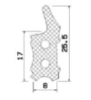 25044/EPDM65 Zargenprofil