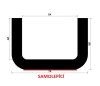 1824/TPE 65, U-Profil, selbstklebend