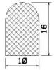25522/EPDM65 D-Profil