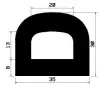 1586/D-EPDM D-Profil