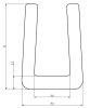 13 × 9,6 mm, TPE 65, Profil „03“, schwarz