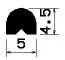 1845/EPDM65 D-Profil