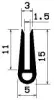 0764/NBR/SBR U-Profil