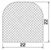 25738/EPDM65 D-Profil