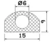 25554/EPDM65 D-Profil