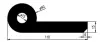 110 × 15/40 × 15 mm × 3300 mm EPDM