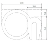 27 x 20 mm, mikroporöses EPDM/EPDM-Profil mit Metallverstärkung, schwarz