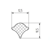 12,5 × 10,5 mm, TPE 65, schwarz, 802-08-495