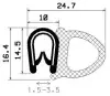 0051/mikroporöses EPDM/PVC mit Metallverstärkung