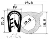 0804/mikroporöses EPDM/EPDM mit Metallverstärkung