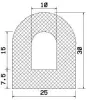 25560/ EPDM65 D-Profil