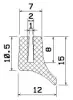 25118/EPDM65 U-Profil