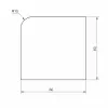 60 x 60 mm, TPE 65, schwarz