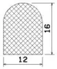 25523/EPDM65 D-Profil