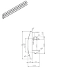 17,2 × 7 × 10,4 mm, PVC, grau