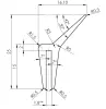 16,1 × 25 mm PVC78 – weiß – Fähnchen