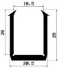 0611/EPDM65 U-Profil