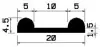 1313 / PVC 65, schwarz – Fassaden-Ausführung