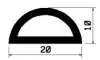 1564/D-EPDM D-Profil