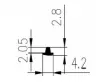 4,2 × 2,8 mm EPDM 45 – Fugenabdeck- 
