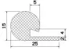 25438/mikroporöses P-Profil