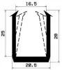 2212/EPDM65 U-Profil