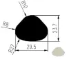 29,5 × 23,7 × 110 mm EPDM