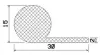 25550/mikroporöses P-Profil