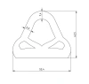 53,4 × 43,2 mm, TPE 40, schwarz, VYT240610K