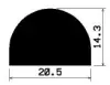 1581/EPDM 70 Sh D-Profil