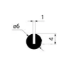 1302/1 PVC 61, Profil 6 x 1 mm