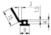 15 × 9 × 1,5 mm EPDM 70