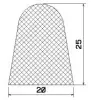 25767/EPDM65 D-Profil