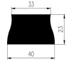 40/33 × 20 × 230 mm EPDM 80