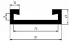 87/75 × 21 mm EPDM 70 C-Profil
