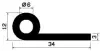 2104/Not. Silikon-P-Profil