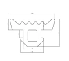 10,5/5,5 × 6,5 mm, PVC 65, schwarz, 00984/4581